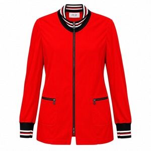 Per Se by Carlisle Blokette Varsity Bomber Jacket Women 14 Athleisure Sporty